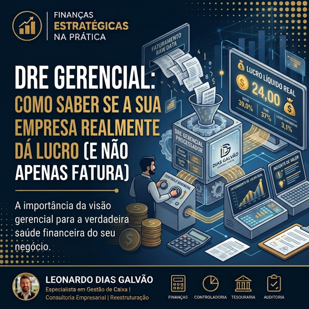 DRE Gerencial: como saber se a sua empresa realmente dá lucro (e não apenas fatura)