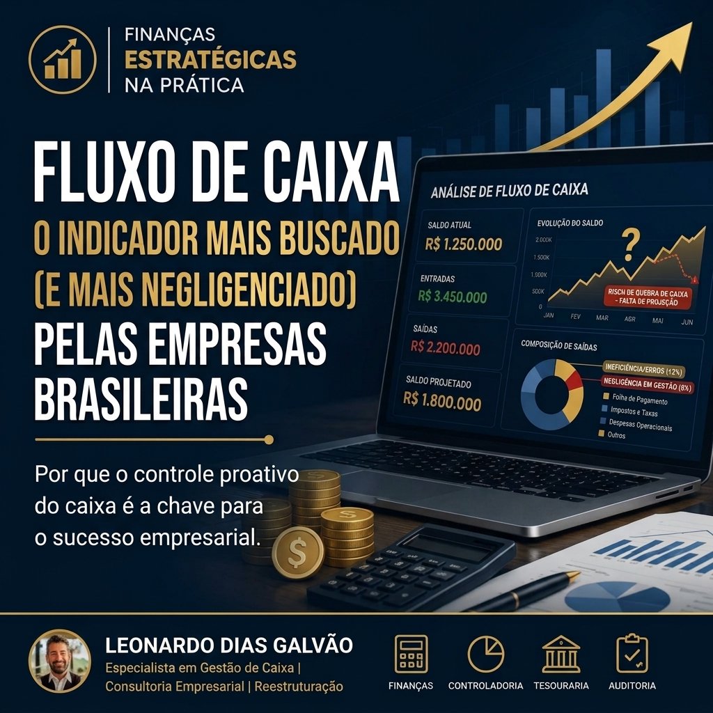 Fluxo de Caixa: o indicador mais buscado (e mais negligenciado) pelas empresas brasileiras